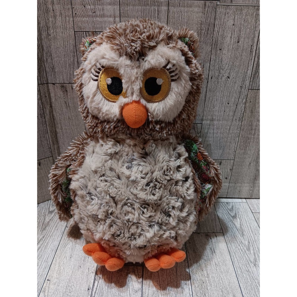 Little Brownie Bakers Originals Owl Plush Stuffed Animal Lt Floral Design